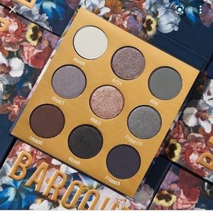 NEW colourpop eye shadow palette Baroque (Navy Cool Gun metal)